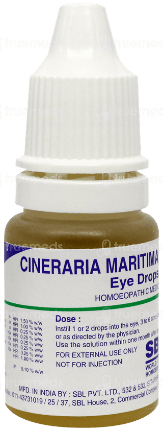 Sbl Cineraria Maritima Euphrasia Eye Drops 10Ml